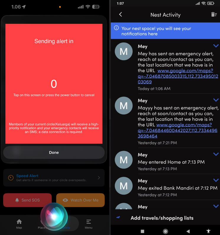 family360 send alert