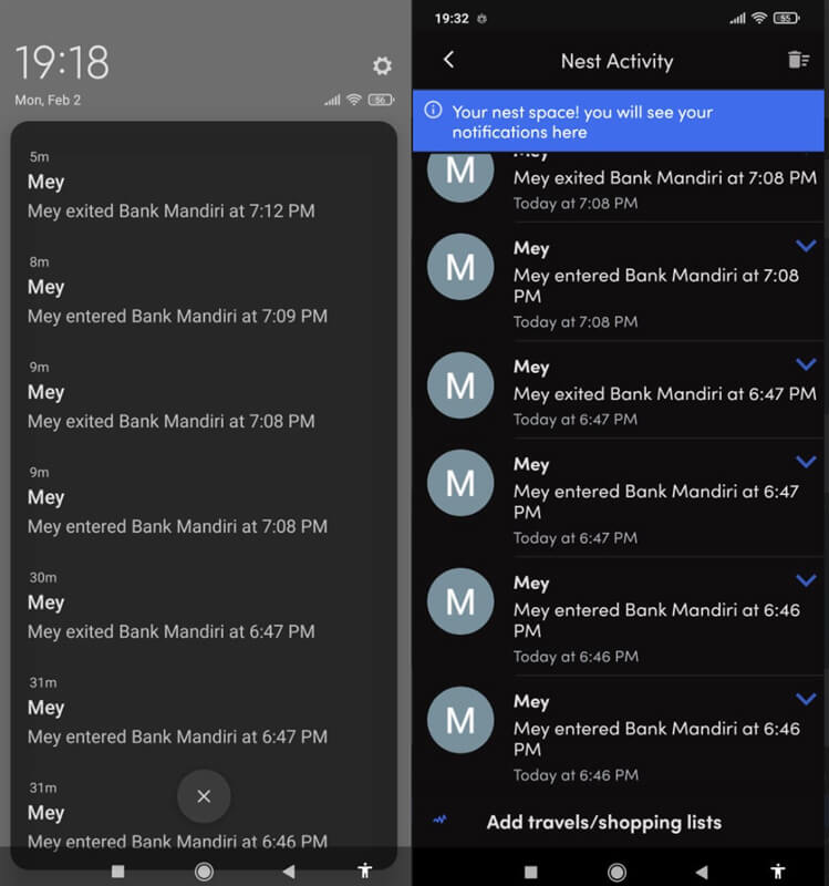 family360 send multiple notifications
