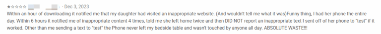 familykeeper user review about location tracking and alerts
