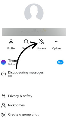 find muted chats