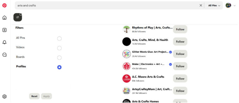 find people on pinterest