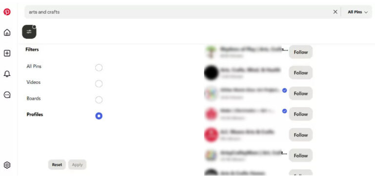tìm người trên pinterest