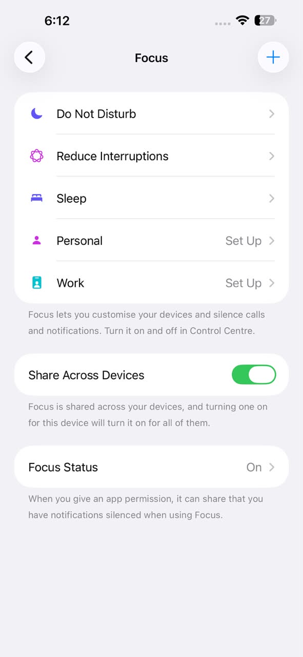 focus ios