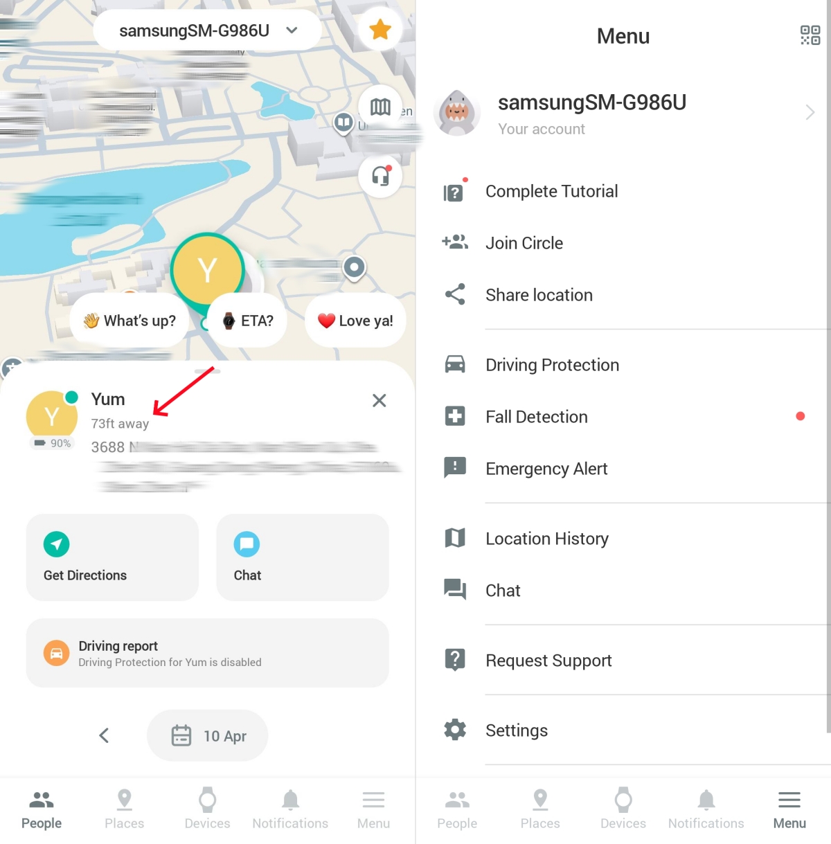 GeoZilla location sharing