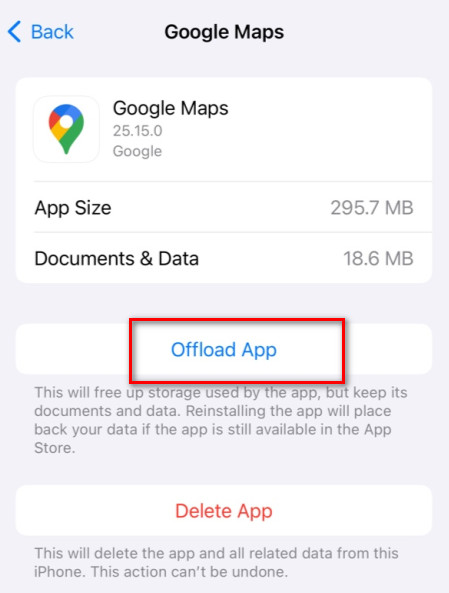 Google Maps not working iphone
