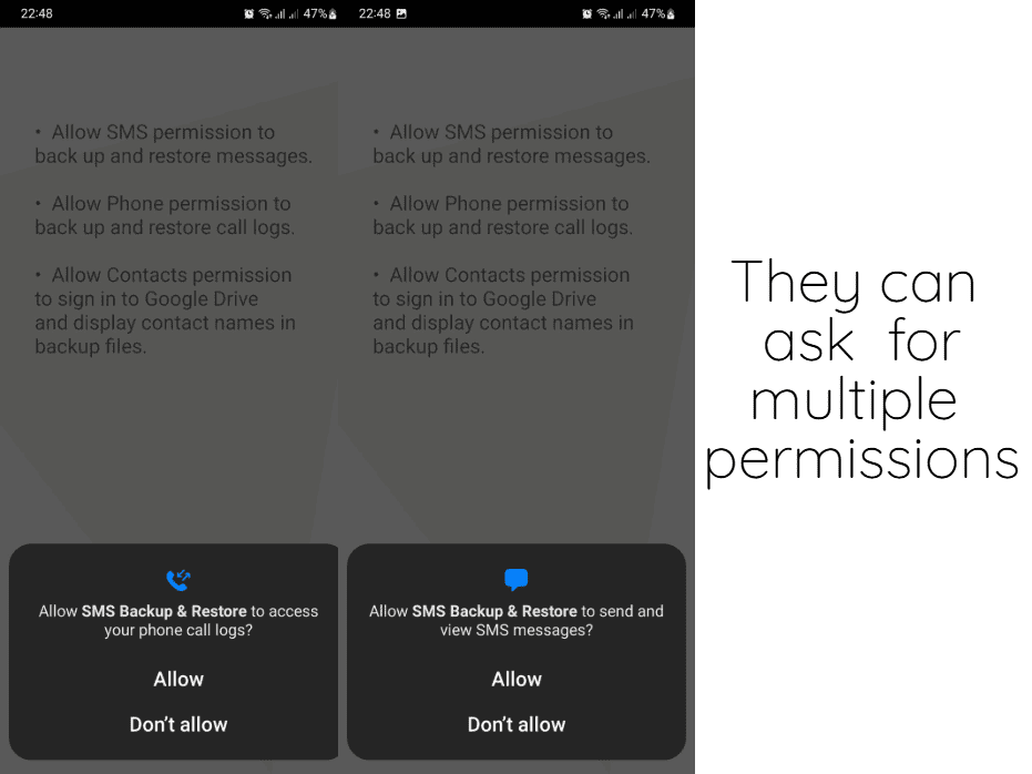 grant permissions