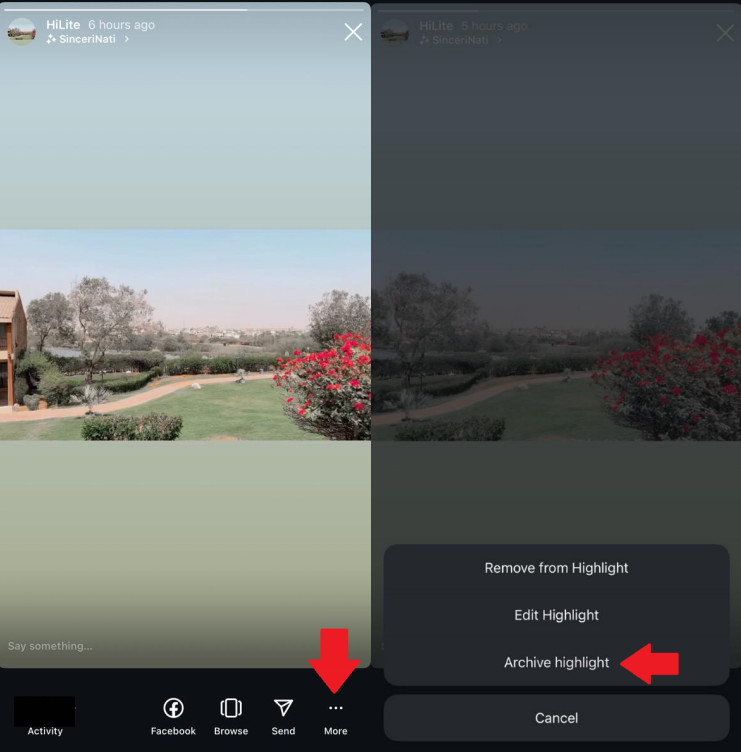 how to archive highlights on instagram