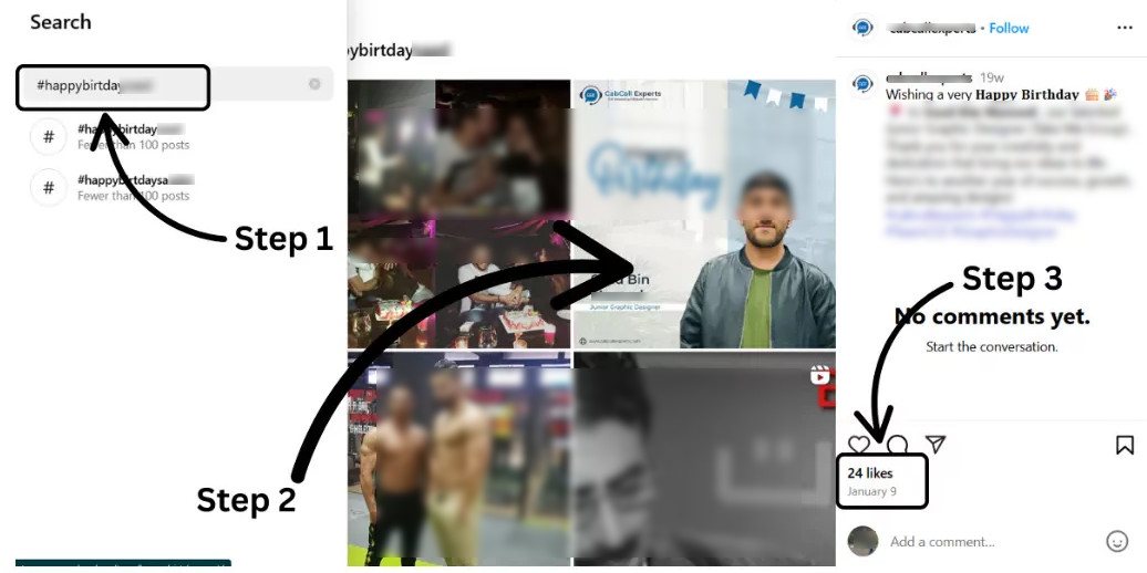 how to check someone's birthday on instagram