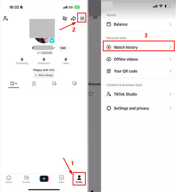 Step-by-step guide on how to find and view your watch history on TikTok