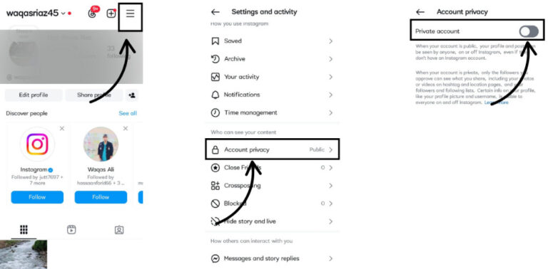 how to hide your following list on instagram