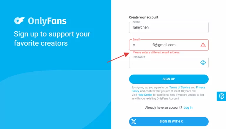 how to know if someone has OnlyFans via signup