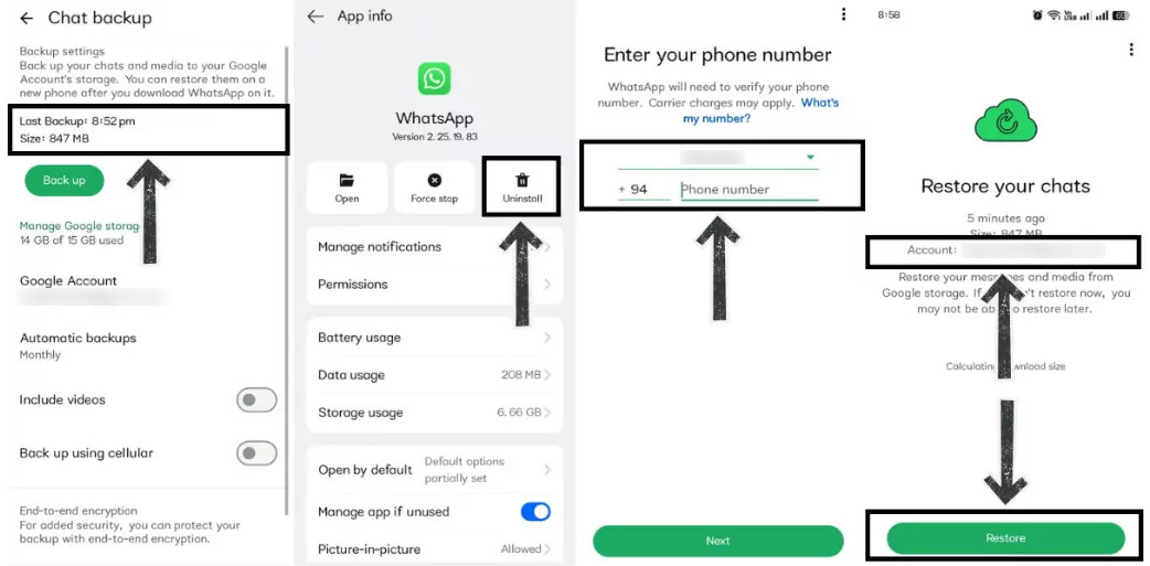 how to see blocked chats on whatsapp