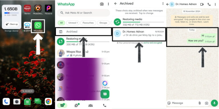 how to see blocked messages on WhatsApp