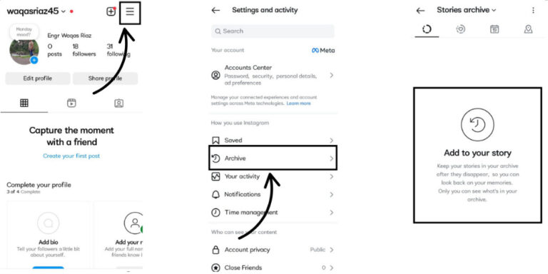 how to see deleted ig posts