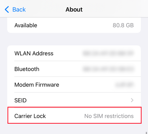 check if an iPhone is unlocked