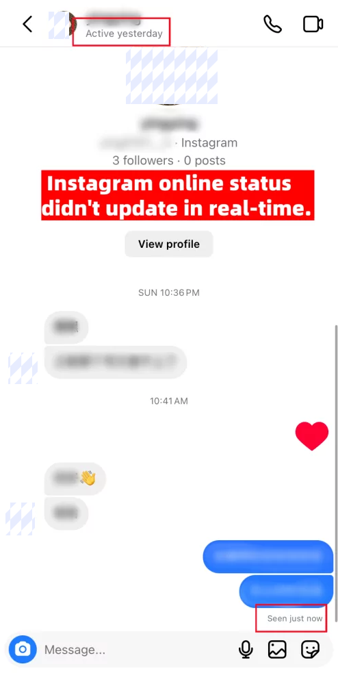 chấm xanh Instagram có chính xác không