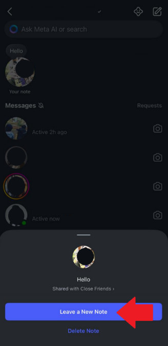 instagram notes update