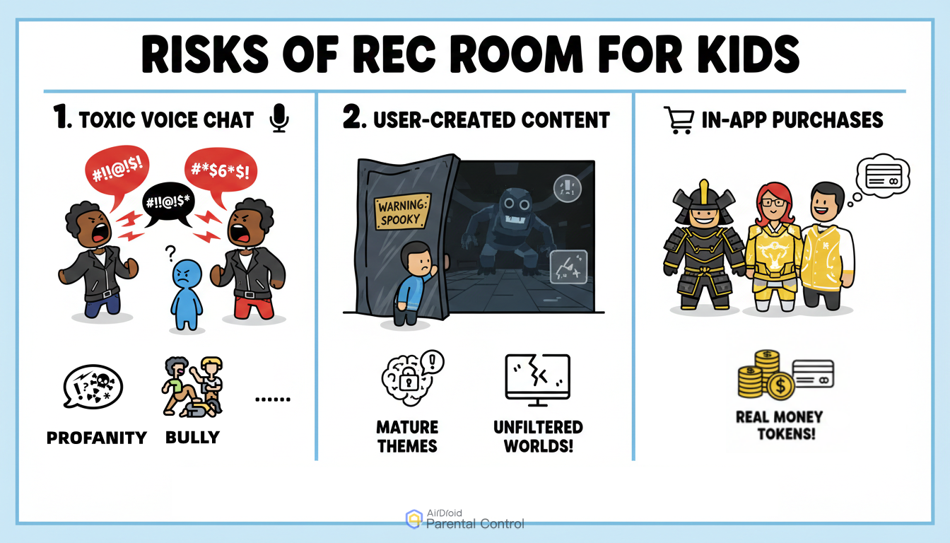 is Rec Room safe for kids