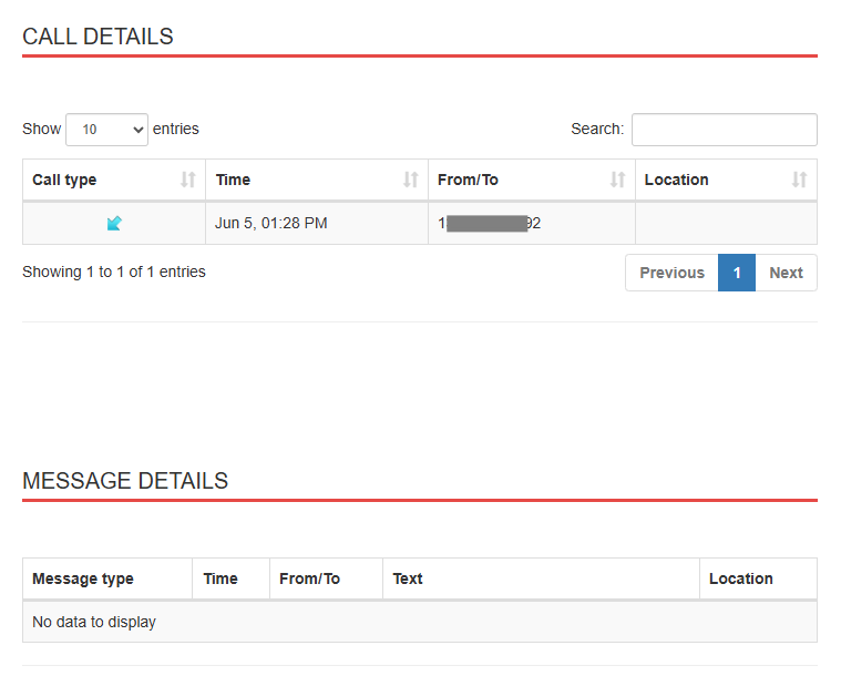 Message and Call Tracker