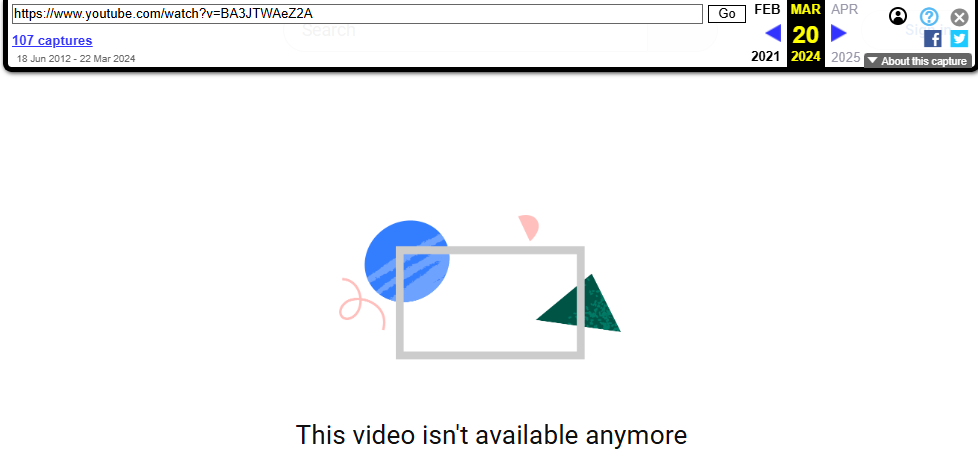 method doesn't work to view deleted YouTube videos