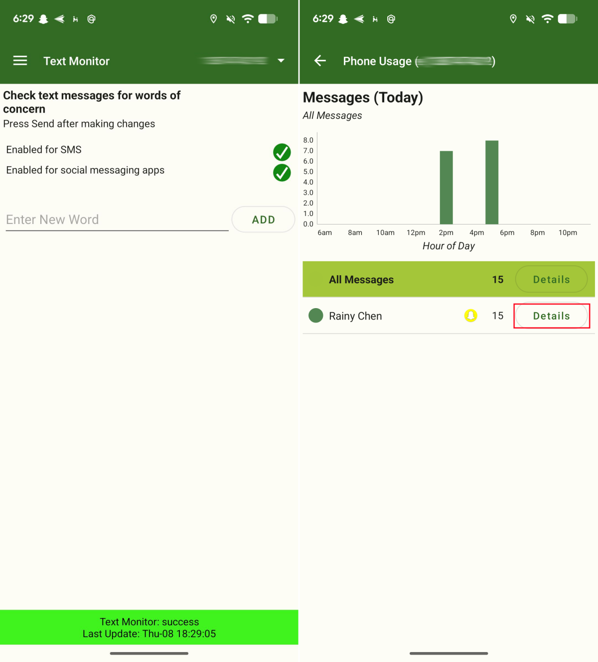 MMGuardian text monitor