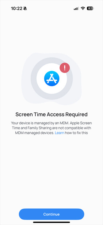 Mobicip MDM profile issue