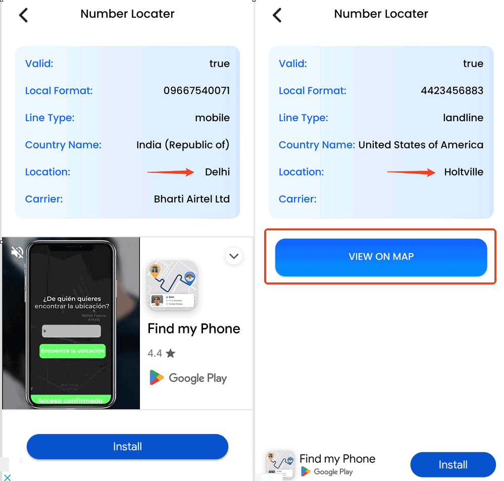 Mobile Number Locator - Live