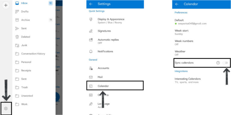outlook calendar not syncing on android