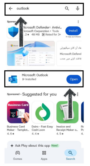 Outlook not syncing with Android