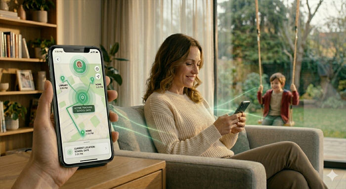 Peace of mind parent mobile tracker