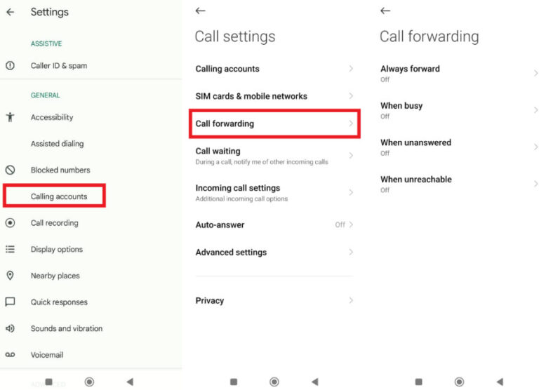 phone call going straight to voicemail