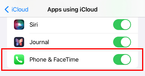 Phone & FaceTime Sync on iCloud