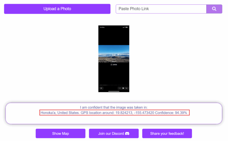 find location by image using Picarta
