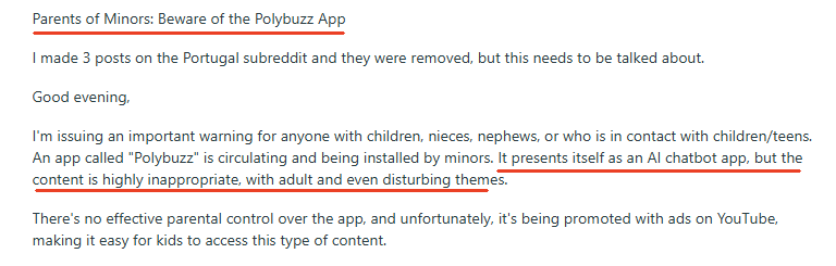 PolyBuzz Reddit post