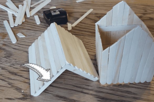 Popsicle Stick Birdhouse Works Display