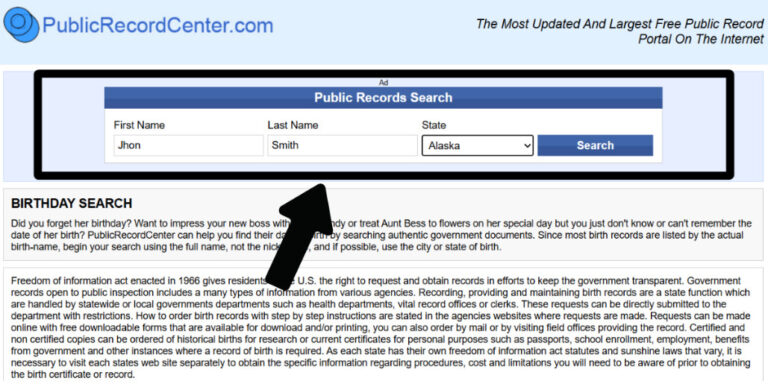 public records search