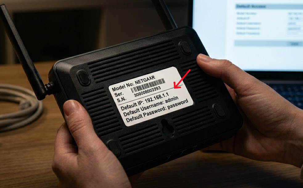 find router IP address