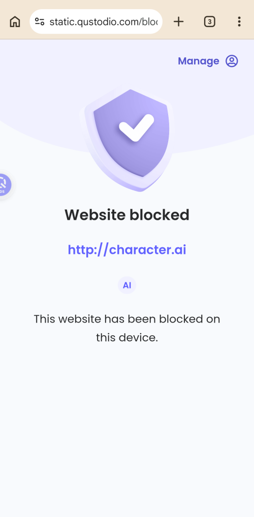 Qustodio block AI