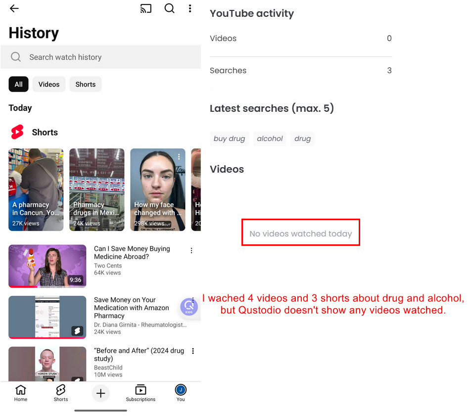 qustodio youtube monitoring