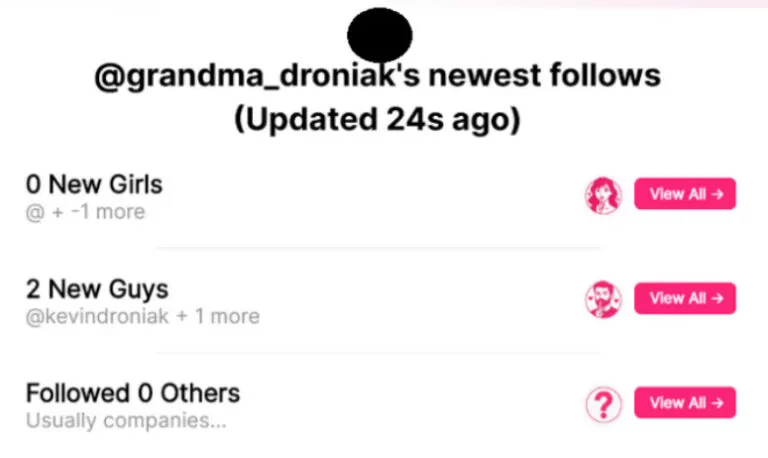 recent following instagram