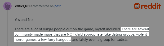 Reddit user say Rec Room has inappropriate games