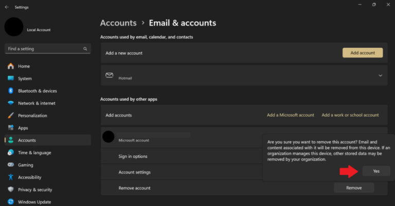 remove microsoft accounts from windows