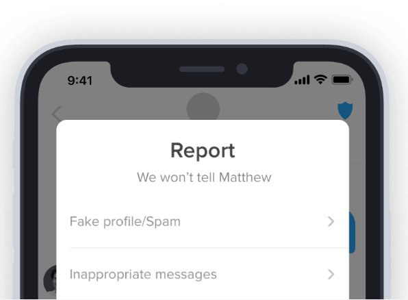 report sexting on tinder