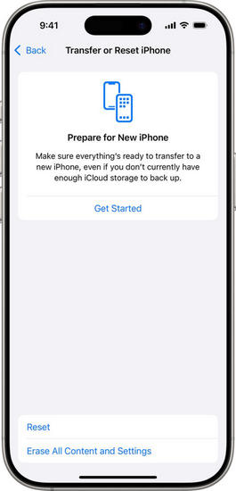 reset my phone