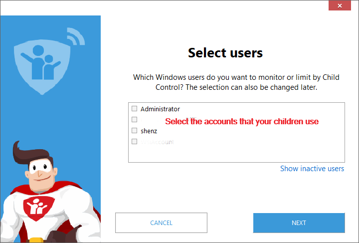 salfeld review select kids accounts on windows pc