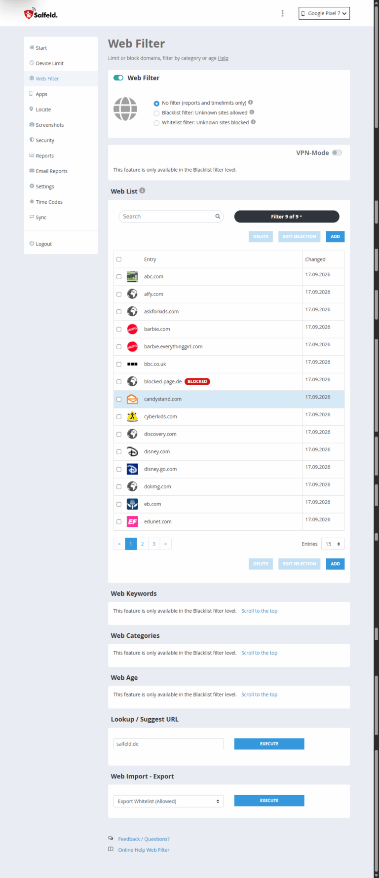 salfeld review web filter 768x1780