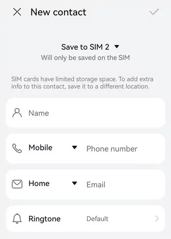 salva il numero nei contatti del telefono