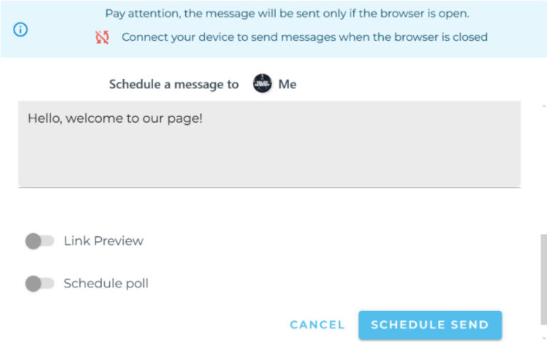 schedule a whatsapp message