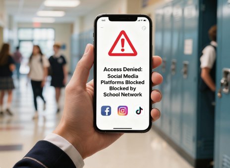 school block social media