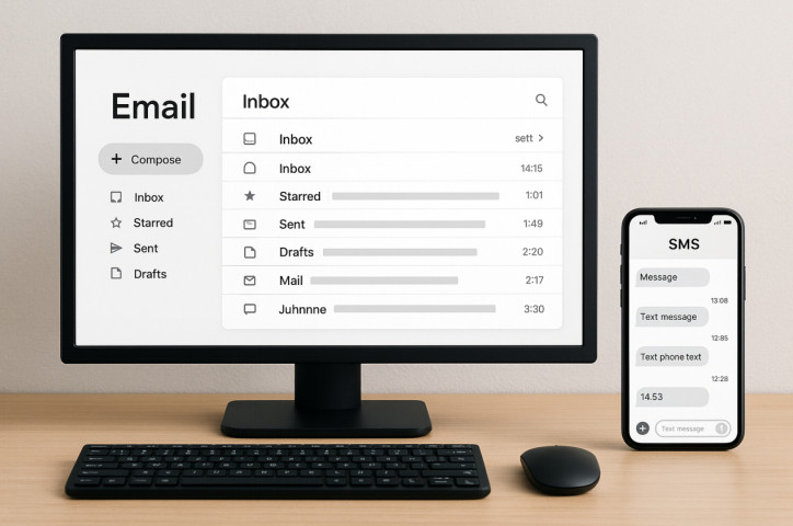 send a text message through email